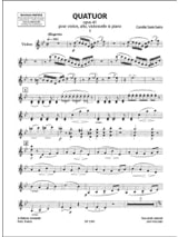 Quatuor op. 41 - Parties - SAINT-SAËNS - Partition - Quatuors